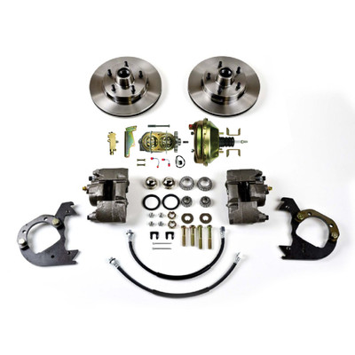 The Right Stuff 1955-57 BelAir, Front Power Disc Brake Conversion for Factory 14" Wheel Setup - (FSC5514P)