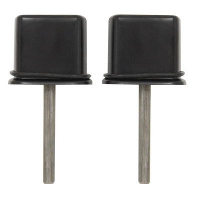 Trim Parts 1966-67 MOPAR B-Body Black Door Handle Push Buttons, Pair - (MP5213)