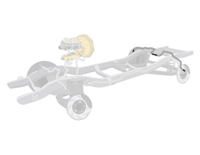 The Right Stuff 93 Chevy 1500 Pre-Bent Stainless Steel Rear Axle Brake Line - (TRA9305S)