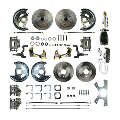 The Right Stuff 1964-1972 Cutlass Show N Go 4-Wheel Manual Disc Brake Conversion - (AFXSD41C-PC)