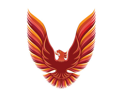 Trim Parts 1979 Pontiac Firebird Trans Am Orange Hood Bird Vinyl Decal - (TPG-6272)