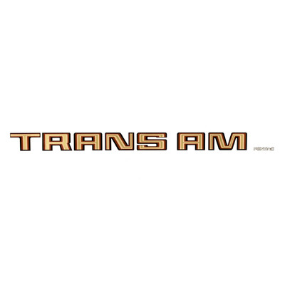 Trim Parts 1980 Trans Am Bronze Rear Spoiler Decal - (TPG-6775)