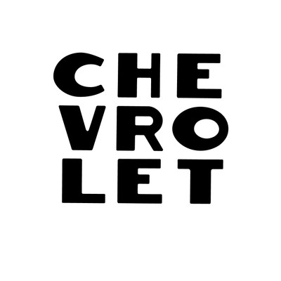 Trim Parts 1947-53 Chevy Stepside "Chevrolet" Letter set - Black - (TPG-9109)