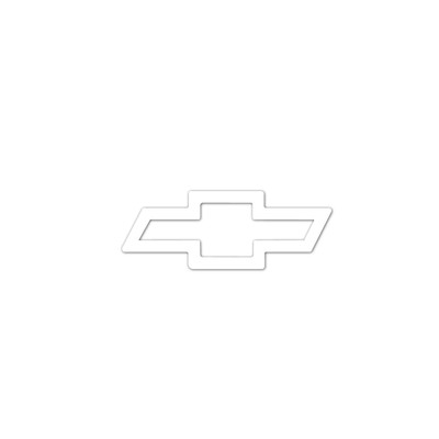 Trim Parts 1947-66 Chevy Bowtie Decal - White - (TPG-9123)