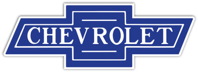 Trim Parts 1947-87 Clear on Blue "Chevrolet" Bowtie - 13" - (TPG-9126)