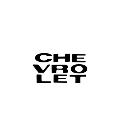 Trim Parts 1969-70 C10 Chevrolet Grille Lettering Decal - Black - (TPG-9153)