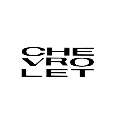 Trim Parts 1964-66 C10 Chevrolet Grille Lettering Decal - Black - (TPG-9152)