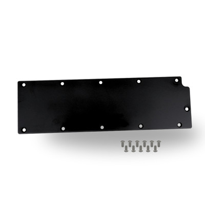 The Right Stuff Detailing Gen 4 LS Valley Cover w/o the Oil Pressure Sensor Adapter, Blank, Black Anodized - (G4LSVC-B-K)
