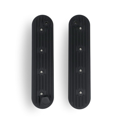 The Right Stuff Detailing Gen III/Gen IV LS Valve Cover Kit, 10AN Breather Fittings, Finned top, Black - (LSVALCF-B-K)