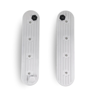 The Right Stuff Detailing Gen III/Gen IV LS Valve Cover Kit, 10AN Breather Fittings, Finned Top, Satin - (LSVALCF-S-K)