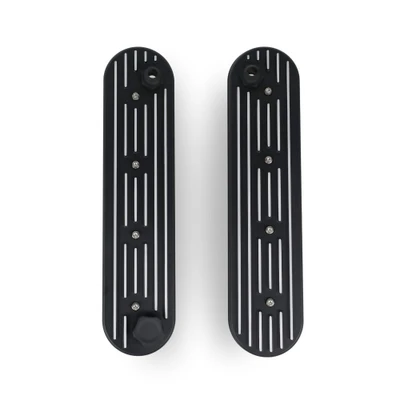 The Right Stuff Detailing Gen III/Gen IV LS Valve Covers, 12AN Breather Fittings, Finned Top - (LSVALCF2-A-K)