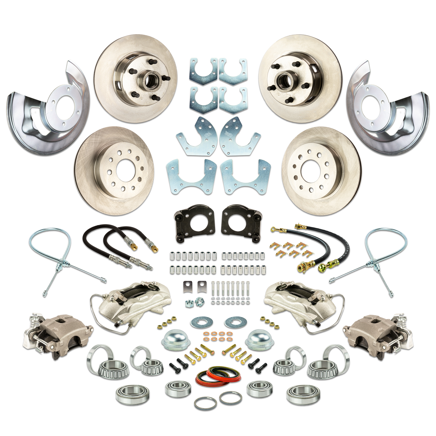 The Right Stuff | ZWK6455-P | At The Wheel 4 Wheel Brake Upgrade Kit