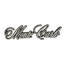 Trim Parts 1970-71 Chevrolet Monte Carlo Rear "Monte Carlo" Emblem W/Fasteners, Each - (1649)