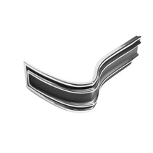 Trim Parts 1965 Chevrolet Impala SS/Caprice Black/Grey Rear Passenger Side Corner Molding - (2463C)