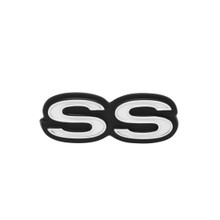 Trim Parts 1970-1972 Chevrolet Nova Rear Panel "SS" Emblem W/Fasteners, Each - (3090)