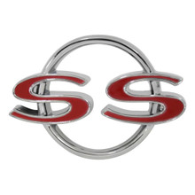 Trim Parts 1964 Chevrolet Chevelle Trunk Lid "SS" Emblem W/Fasteners, Each - (4005)