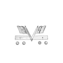 Trim Parts 1965-67 Chevy Cars/El Camino Front Fender "X-Flag 396 Turbo Jet" Emblem, Pair - (4220)