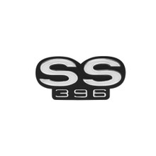 Trim Parts 1967 Chevrolet Chevelle Rear Panel "SS 396" Emblem W/Fastners, Each - (4405)