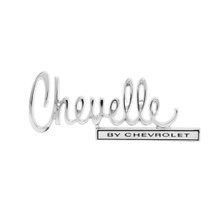 Trim Parts 1970 Chevelle Trunk Lid "Chevelle By Chevrolet" Emblem, Each - (4676)