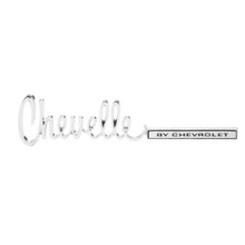Trim Parts 1971-1972 Chevelle Trunk Lid "Chevelle By Chevrolet" Emblem, Each - (4750)