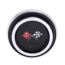 Trim Parts 1969 Chevrolet Car/1968-72 Corvette Finned Wheel Cover Emblem Assembly, Each - (5953A)