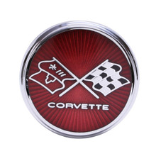 Trim Parts 1975-1976 Chevrolet Corvette Front Emblem W/Fastners, Each - (5961)