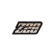 Trim Parts 1980-1981 Chevrolet Camaro Gold Fuel Door "Z-28" Emblem, Each - (6954)