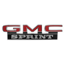 Trim Parts 1971-72 GMC Truck Front Fender “GMC Sprint” Emblem W/Fasteners, Pair - (9841)