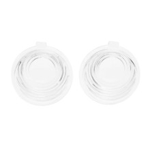 Trim Parts 1955-56 Chevrolet Full Size Cars License Lamp Light Lens, Pair - (A1475)