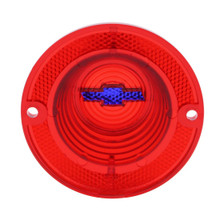 Trim Parts 1962 Chevrolet Full-Size Car Red Tail Light Lens W/Blue Bowtie and Trim, Each - (A2150F)