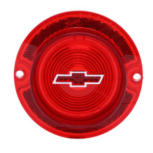 Trim Parts 1963 Chevrolet Impala Red Tail Light Lens W/Red Bowtie, Each - (A2250B)