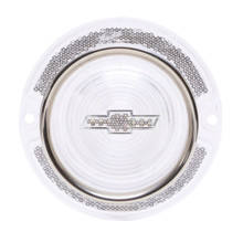 Trim Parts 1963 Chevrolet Full Size Car Clear Tail Light Lens w/ Clear Bowtie & Trim, Each - (A2250M)