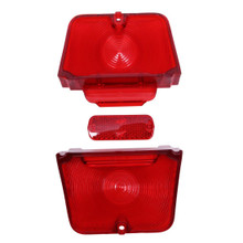 Trim Parts 1962-64 Chevrolet Chevy II/Nova Red Tail Light Lamp Lens, Each - A3042