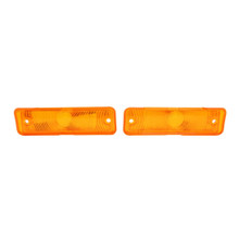 Trim Parts 1966-67 Chevrolet Chevy II/Nova Amber Parking Light Lens, Pair - A3046