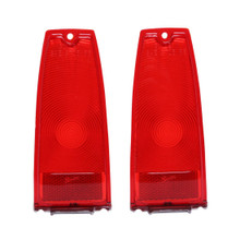 Trim Parts 1966-67 Chevrolet Chevy II/Nova Red Tail Light Lamp Lens, Pair - A3047