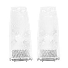 Trim Parts 1966-67 Chevrolet Chevy II/Nova Clear Tail Light Lamp Lens, Pair - A3047C