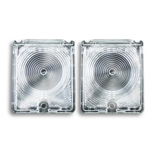 Trim Parts 1966-67 Chevrolet Chevy II/Nova Clear Back Up Light Lamp Lens, Pair - A3048