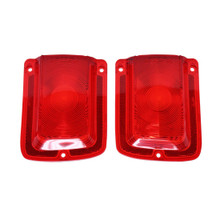 Trim Parts 1965 Chevrolet Chevelle Red Tail Light Lens W/O Chrome Trim, Pair - (A4206)
