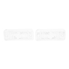 Trim Parts 1968 Chevrolet Chevelle Clear Parking Light Lens, Pair - (A4252)