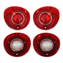 Trim Parts 1972 Chevrolet Chevelle Tail and Back Up Light Lens Set, Pair - (A4406K)