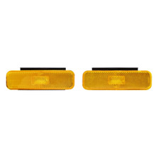 Trim Parts 1974-77 Chevrolet Camaro Yellow Front Marker Light Assembly, Pair - (A6740A)