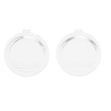 Trim Parts 1957 Pontiac Full Size Car (Excluding Wagon) License Light Lens, Pair - (A8010)