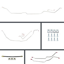 The Right Stuff 69-72 GTO, Skylark & Cutlass 4-Wheel Disc Conversion Stainless Brake Line Kit - (ASM69H4)