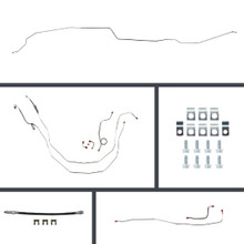 The Right Stuff 59-64 Impala & Biscayne Manual 4-Wheel Disc Conversion Brake Line Kit - (BOM59H4)