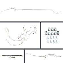 The Right Stuff 55-57 Bel Air Power Front Disc Conversion Rear Drum Pre-Bent Brake Line Kit - (BOP55H2)