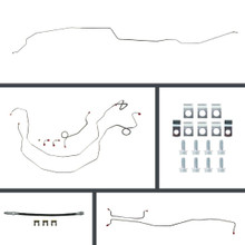 The Right Stuff 59-64 Impala/Biscayne Power Front Disc Conversion Rear Drum Pre-Bent Brake Lines - (BOP59H2)