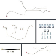 The Right Stuff 69 Camaro Power 4-Wheel Disc Conversion Pre-Bent Stainless Steel Brake Line Kit - (FSP69H4)