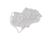 The Right Stuff Bendix 4-Piston, Pre-Bent Stainless Steel Caliper Brake Line - (JFB6804S)