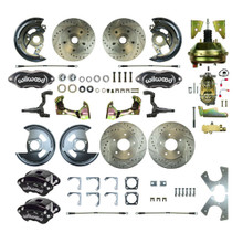 The Right Stuff 64-72 GM A-Body, Power 9" Booster, 4-Wheel Disc Brake Conversion Kit - (AFXDC21C-P)