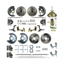 The Right Stuff 68-69 Camaro w/Staggered Shocks, 4-Wheel Power Disc Brake Conversion Kit - (AFXDC45C-P)